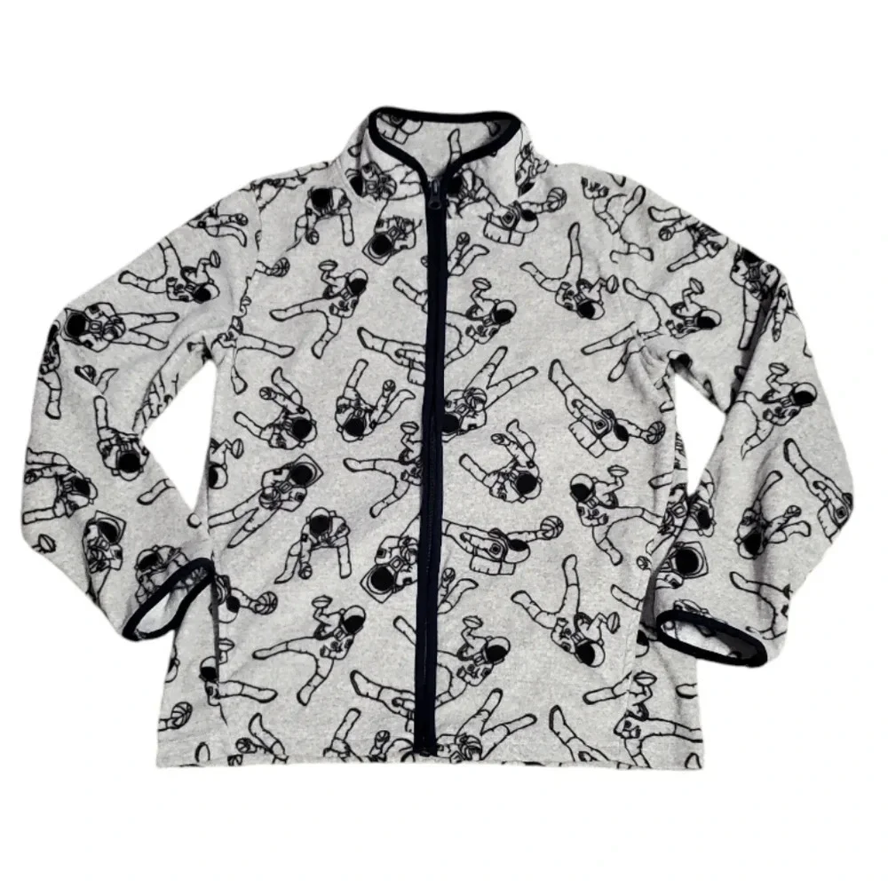 OshKosh B'gosh Boy's Fleece Space Sports Jacket Sweatshirt 12